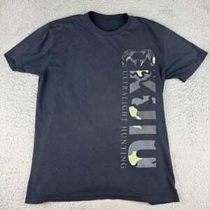 Kuiu Shirt Mens Medium Spell Out Rams Head Logo Hunting Sportsman Ultralight Tee